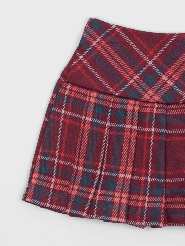 Jupe-short fille carreaux/vichy | MaBoutiquePlus