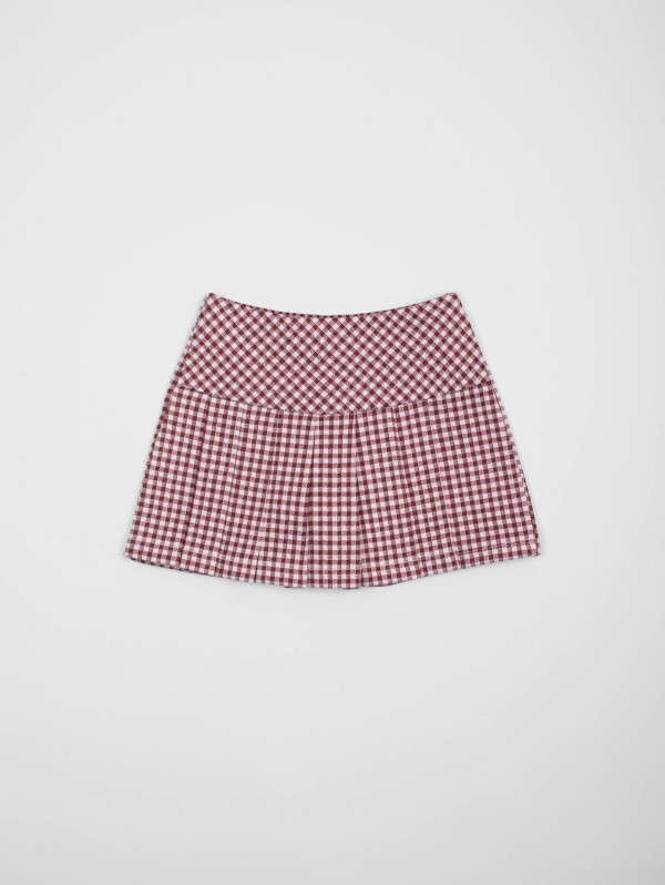 Jupe-short fille carreaux/vichy | MaBoutiquePlus