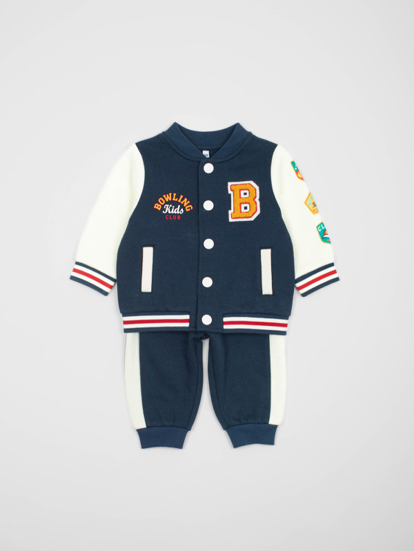 Ensemble bébé-garçon veste teddy molleton | MaBoutiquePlus