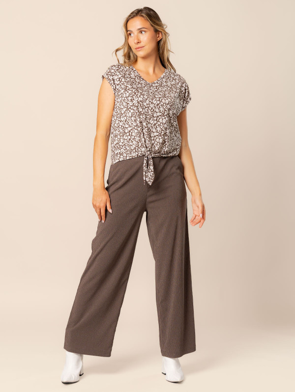 Pantalon femme maille crépon | MaBoutiquePlus
