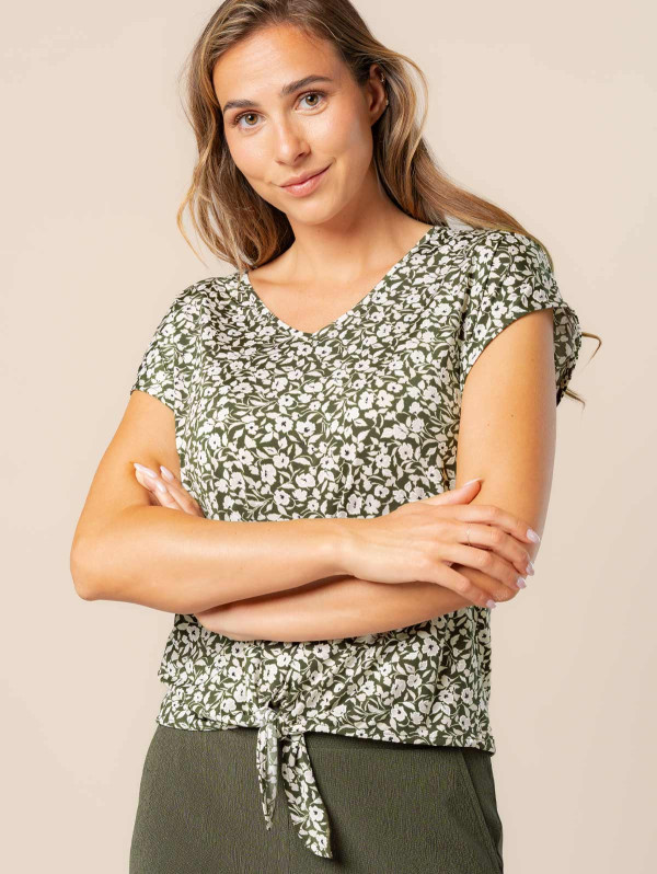 Top femme imprimé liberty bas noué | MaBoutiquePlus