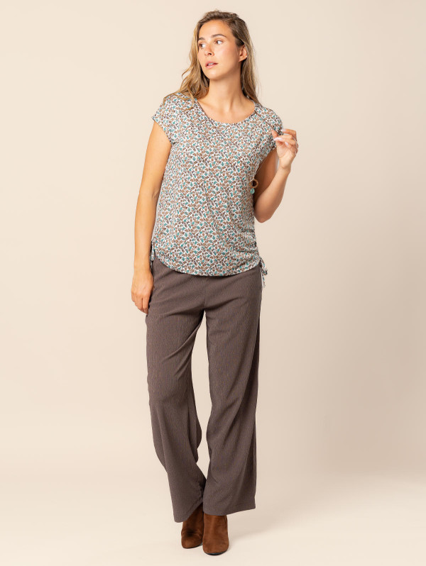 Top fleuri femme collier fantaisie | MaBoutiquePlus