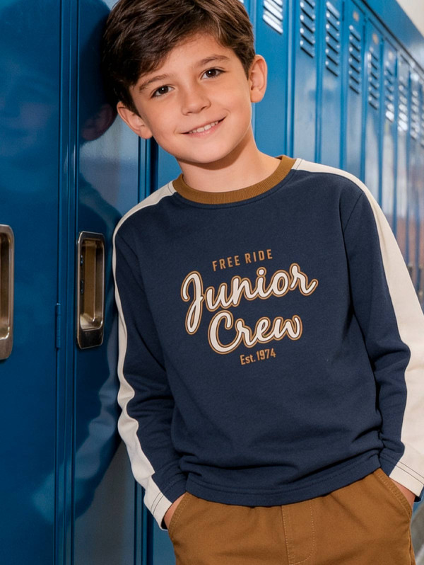 Tee-shirt garçon "Junior Crew" | MaBoutiquePlus