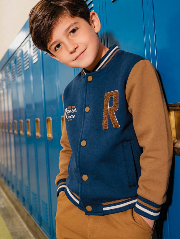 Veste teddy molleton garçon | MaBoutiquePlus