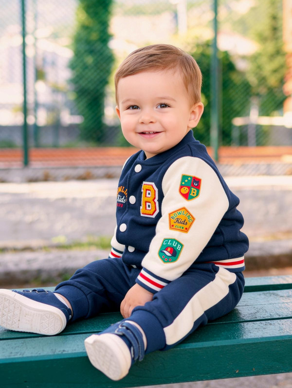 Ensemble bébé-garçon veste teddy molleton | MaBoutiquePlus