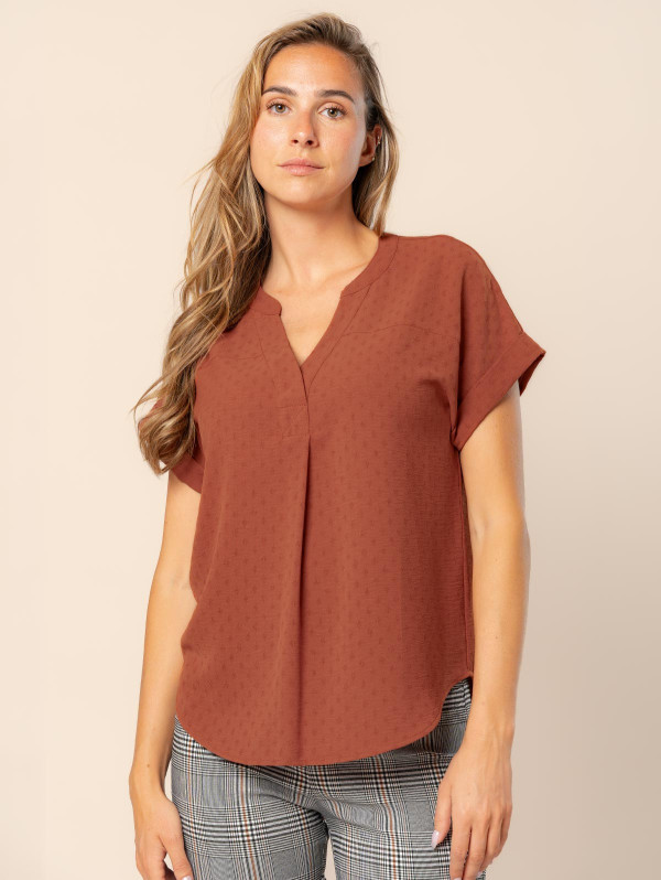 Top jacquard fantaisie | MaBoutiquePlus