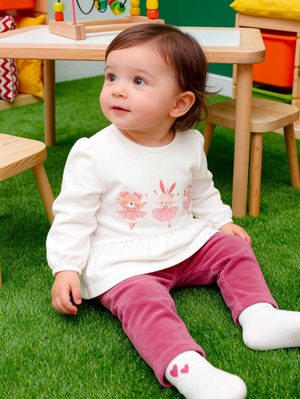 Ensemble tunique ballerines legging fille | MaBoutiquePlus