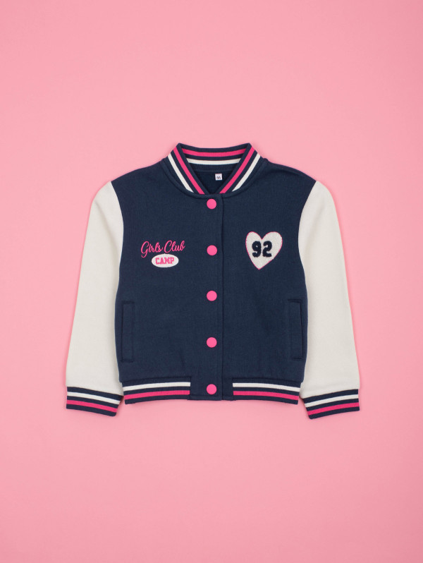 Veste teddy molleton bicolore | MaBoutiquePlus