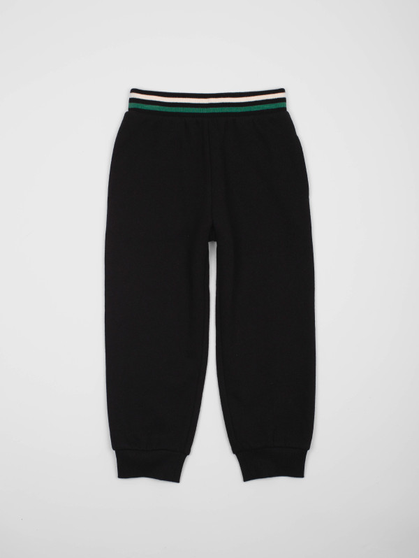 Pantalon garçon molleton ceinture rayée | MaBoutiquePlus