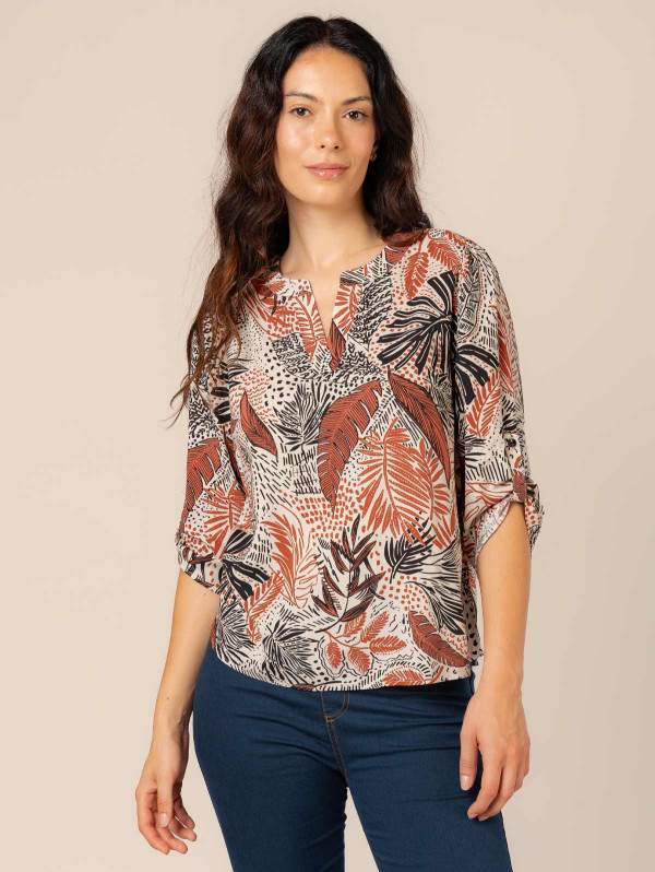 Top femme imprimé feuillage | MaBoutiquePlus