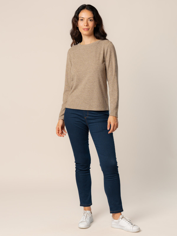 Tee-shirt uni maille femme | MaBoutiquePlus