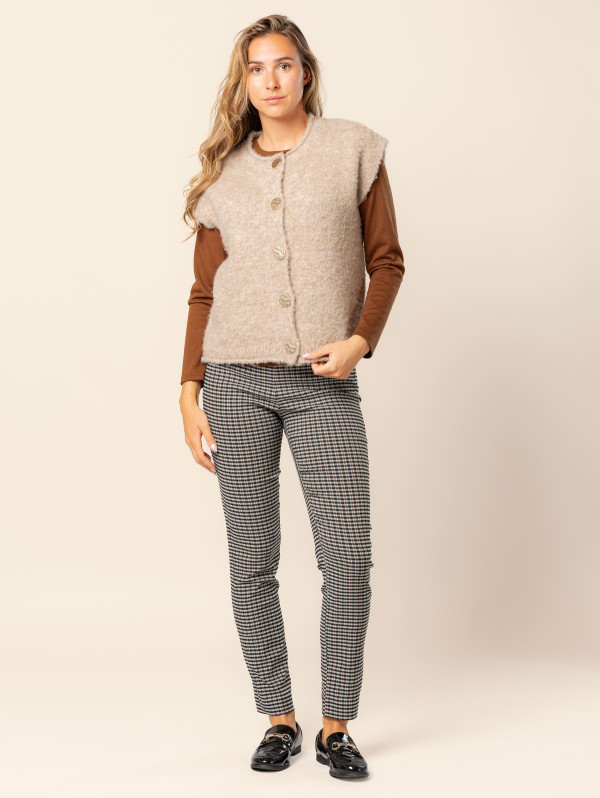 Jegging bengaline vichy femme | MaBoutiquePlus