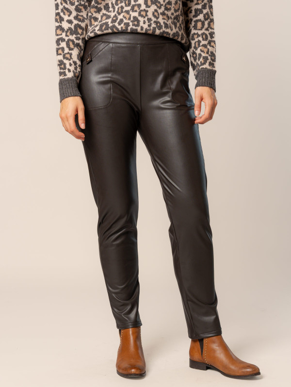 Pantalon femme effet cuir | MaBoutiquePlus