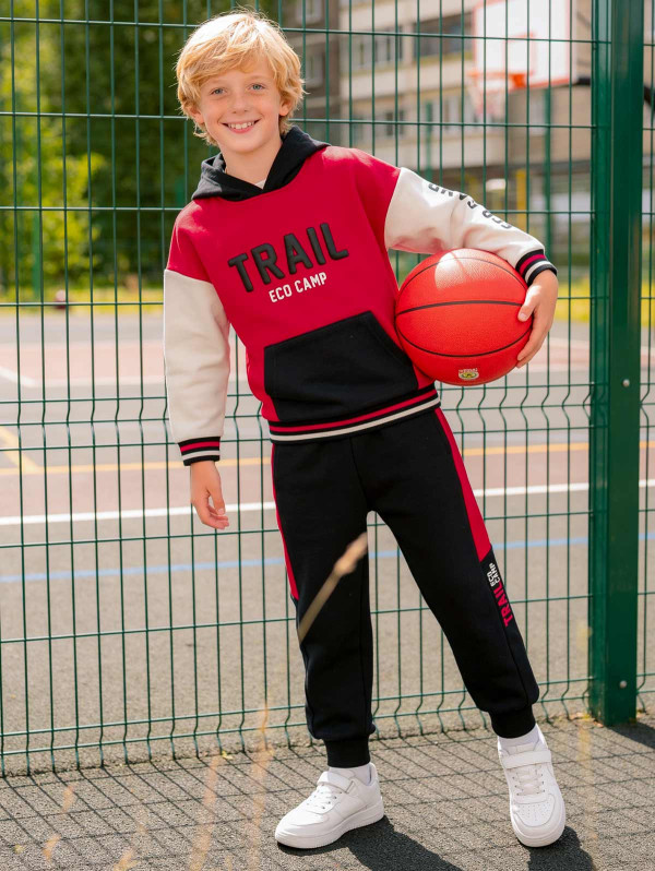 Pantalon de jogging bicolore garçon | MaBoutiquePlus