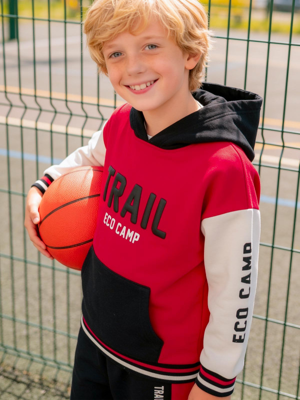 Sweat à capuche garçon  "Trail Eco Camp" | MaBoutiquePlus