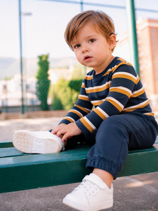 Ensemble bébé-garçon tee-shirt rayé | MaBoutiquePlus