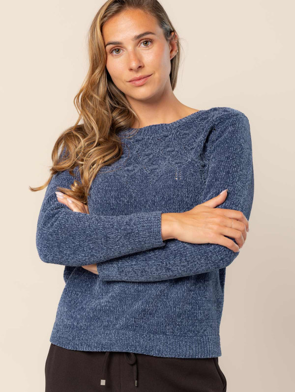 Pull maille chenille fantaisie femme | MaBoutiquePlus