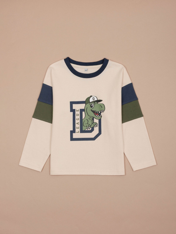 Tee-shirt garçon lettre dino | MaBoutiquePlus