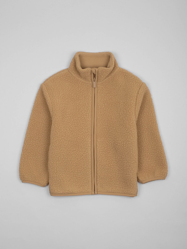 Veste zippée garçon maille sherpa | MaBoutiquePlus