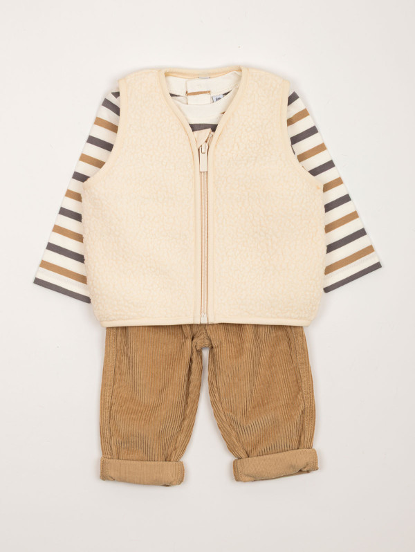Ensemble bébé-garçon veste sherpa | MaBoutiquePlus