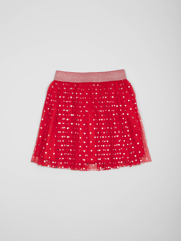 Jupe fille tulle cœurs | MaBoutiquePlus
