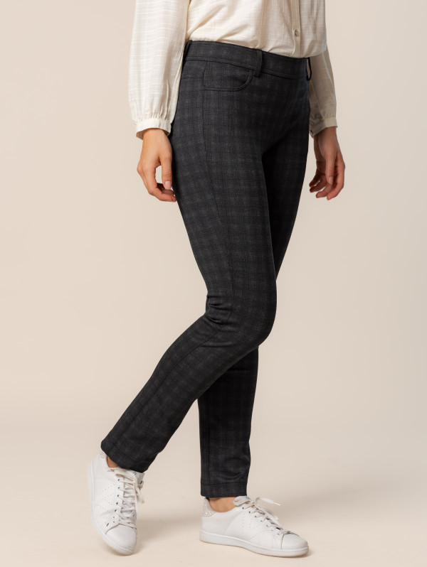 Pantalon femme scuba carreaux | MaBoutiquePlus