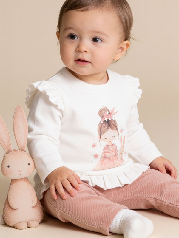 Ensemble bébé-fille tunique legging ballerine | MaBoutiquePlus