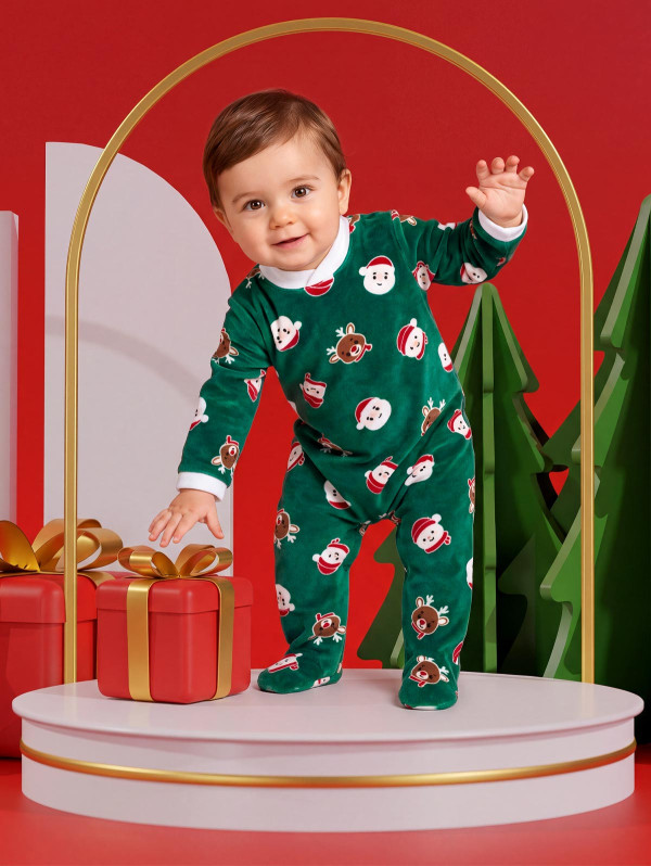 Dors-bien bébé velours Noël | MaBoutiquePlus