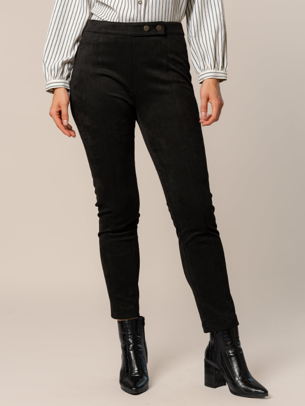 Pantalon femme effet daim | MaBoutiquePlus