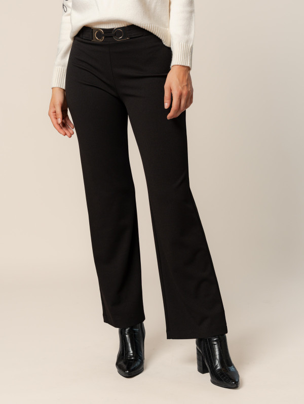 Pantalon femme scuba crêpe boucle | MaBoutiquePlus