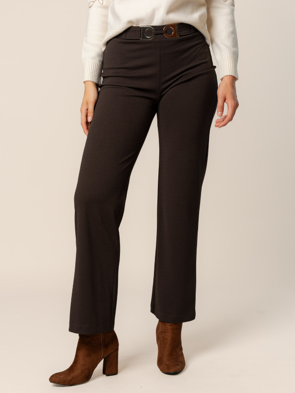 Pantalon femme scuba crêpe boucle | MaBoutiquePlus