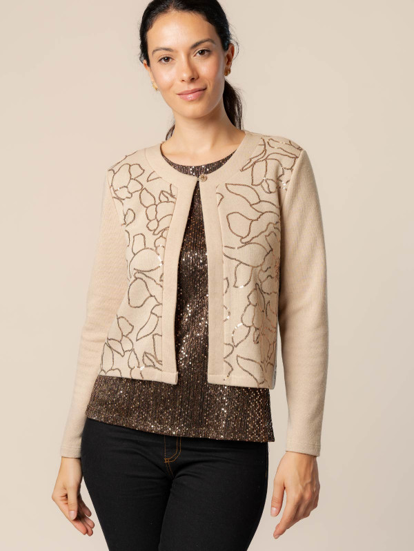 Cardigan sequins femme | MaBoutiquePlus