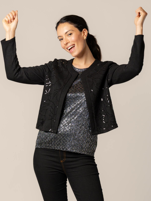 Cardigan sequins femme | MaBoutiquePlus
