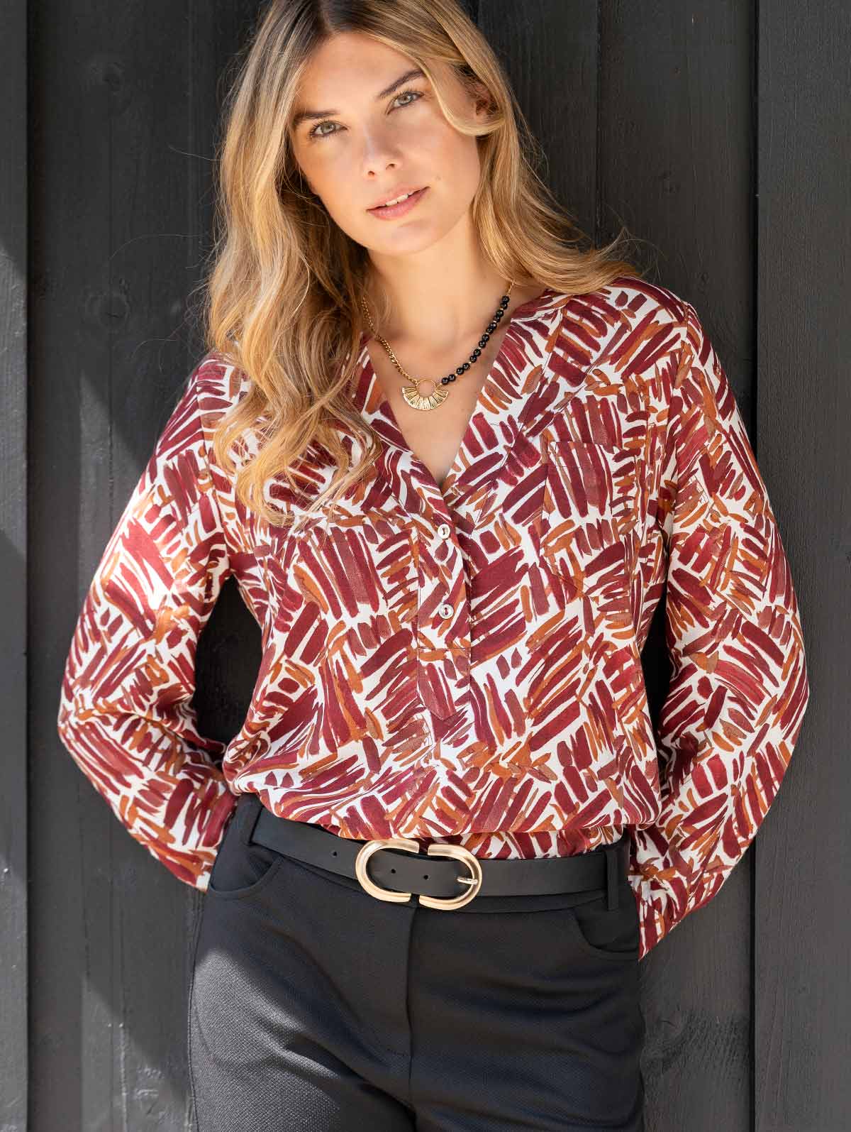 Blouse imprimé graffiti